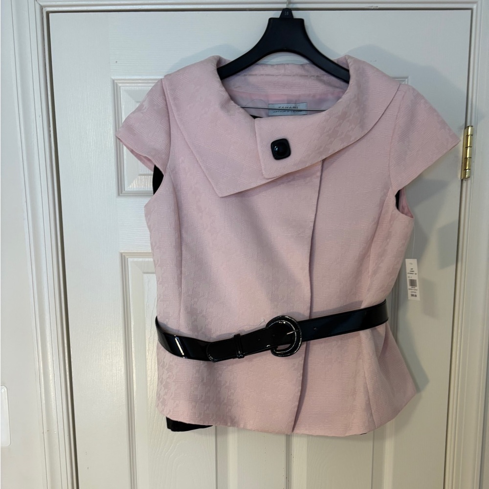 Tahari Women's 2 piece Belted Suit